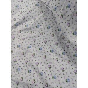 Luv Betsey by Betsey Johnson Queen Floral Sheet White Purple Blue Flat sheet